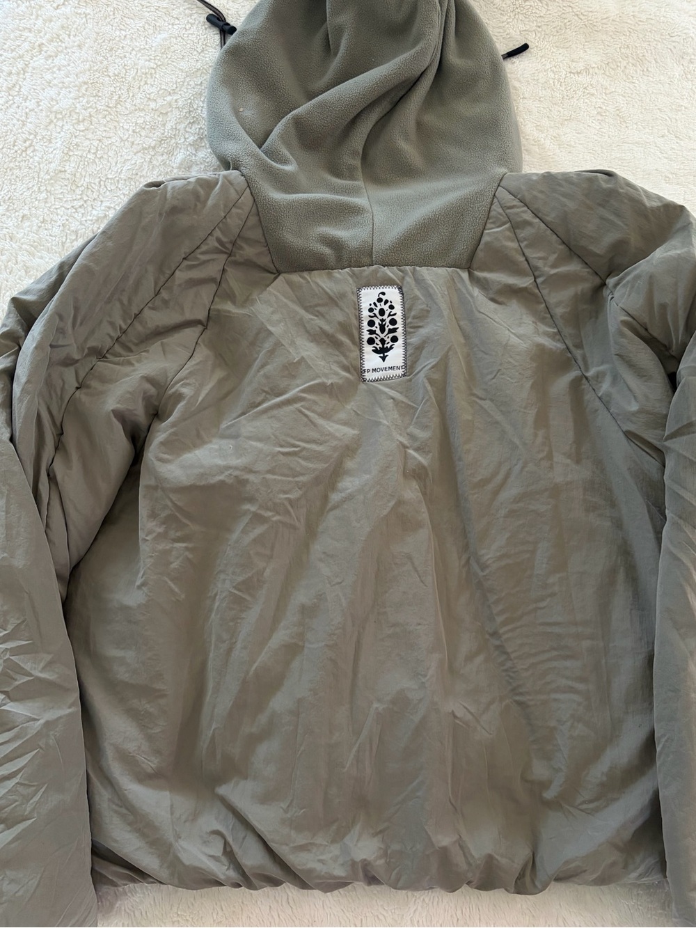Free people puffer pullover jacket